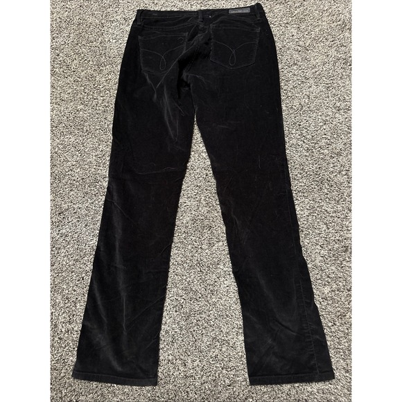 Calvin Klein Pants Womens 8 Black Corduroy Straight Leg Mid Rise 31x31 - Picture 3 of 6
